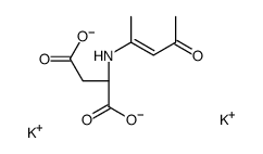 dipotassium N-(1-methyl-3-oxobut-1-enyl)-L-aspartate structure