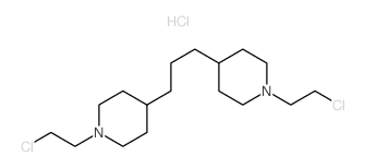 1-(2-chloroethyl)-4-[3-[1-(2-chloroethyl)-4-piperidyl]propyl]piperidine structure