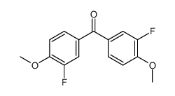 3,3'-difluoro-4,4'-dimethoxy-benzophenone Structure