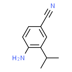 Benzonitrile, 4-amino-3-(1-methylethyl)- (9CI) Structure