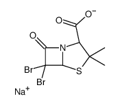 sodium (2S-cis)-6,6-dibromo-3,3-dimethyl-7-oxo-4-thia-1-azabicyclo[3.2.0]heptane-2-carboxylate picture