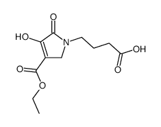 1-(3-carboxypropyl)-4-carbethoxy-2,3-dioxopyrrolidine Structure