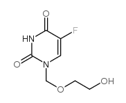 1-[(2'-HYDROXYETHOXY)-METHYL]-5-FLUOROURACIL Structure