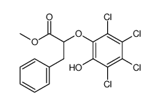 (Benzyl)(2,3,4,5-tetrachlor-6-hydroxyphenyloxy)essigsaeure-methylester Structure