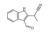 2-(1-cyanoethyl)-3-formylindole Structure