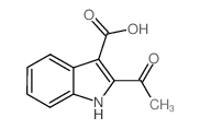 2-Acetyl-1H-indole-3-carboxylic acid结构式