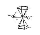 chlorobis(η-cyclopentadienyl)(trimethylgermyl)titanium(IV) Structure