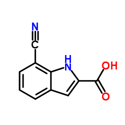 7-Cyano-1H-indole-2-carboxylic acid Structure