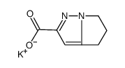 5,6-dihydro-4H-Pyrrolo[1,2-b]pyrazole-2-carboxylic acid, potassium salt (1:1) Structure