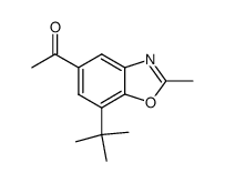 1-(7-tert-Butyl-2-methyl-5-benzoxazolyl)ethanon Structure
