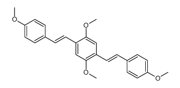 1,4-dimethoxy-2,5-bis[2-(4-methoxyphenyl)ethenyl]benzene结构式