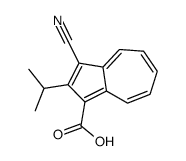 3-cyano-2-propan-2-ylazulene-1-carboxylic acid结构式