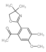 Ethanone,1-[2-(4,5-dihydro-4,4-dimethyl-2-oxazolyl)-5-methoxy-4-methylphenyl]- structure