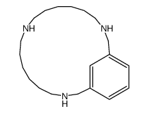 3,10,17-triazabicyclo[17.3.1]tricosa-1(23),19,21-triene结构式