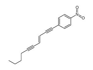 1-dec-3-en-1,5-diynyl-4-nitrobenzene结构式
