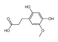 Melilotic acid, 4-hydroxy-5-methoxy- structure