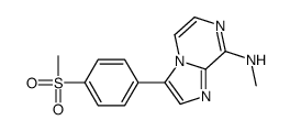 N-methyl-3-(4-methylsulfonylphenyl)imidazo[1,2-a]pyrazin-8-amine结构式