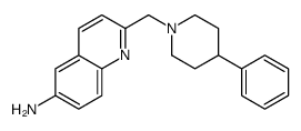 2-[(4-苯基-1-哌啶基)甲基]-6-喹啉胺结构式