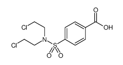 Benzoic acid, 4-[[bis(2-chloroethyl)amino]sulfonyl]结构式