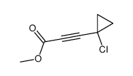 3-(1-Chlorcyclopropyl)-2-propinsaeure-methylester结构式