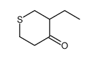3-ethylthian-4-one Structure