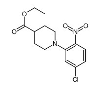 ethyl 1-(5-chloro-2-nitrophenyl)-4-piperidinecarboxylate Structure