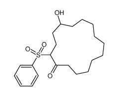 2-(benzenesulfonyl)-5-hydroxycyclopentadecan-1-one Structure