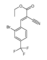 ethyl 3-[2-bromo-4-(trifluoromethyl)phenyl]-2-cyanoacrylate structure
