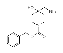 Benzyl 4-(aminomethyl)-4-hydroxypiperidine-1-carboxylate Structure