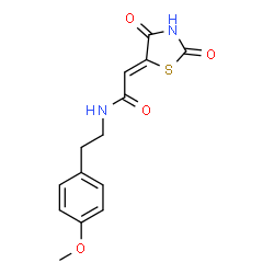 2-(2,4-dioxo-1,3-thiazolidin-5-ylidene)-N-[2-(4-methoxyphenyl)ethyl]acetamide picture