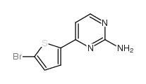 4-(5-溴-3-噻吩)-2-氨基嘧啶结构式