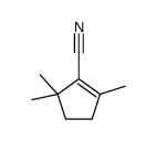 2,5,5-trimethylcyclopentene-1-carbonitrile Structure