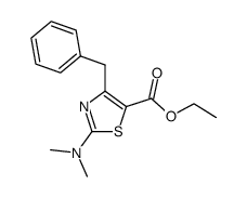 ethyl 4-benzyl-2-dimethylaminothiazole-5-carboxylate Structure