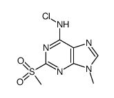 chloro-(2-methanesulfonyl-9-methyl-9H-purin-6-yl)-amine Structure