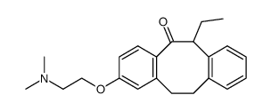 2-(2-(dimethylamino)ethoxy)-6-ethyl-11,12-dihydrodibenzo(a,e)cycloocten-5(6H)-one结构式