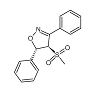 (4R,5S)-4-(methylsulfonyl)-3,5-diphenyl-4,5-dihydroisoxazole Structure