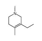 5-ethyl-1,4-dimethyl-1,2,3,6-tetrahydro-pyridine Structure