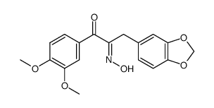 3-benzo[1,3]dioxol-5-yl-1-(3,4-dimethoxy-phenyl)-propane-1,2-dione-2-oxime结构式