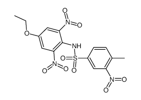 2-nitro-toluene-4-sulfonic acid-(4-ethoxy-2,6-dinitro-anilide) Structure
