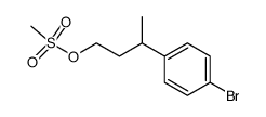 3-(4-bromophenyl)butyl methanesulfonate结构式