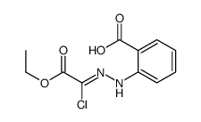 2-[2-(1-chloro-2-ethoxy-2-oxoethylidene)hydrazinyl]benzoic acid Structure