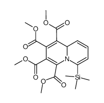 6-(Trimethylsilyl)-9aH-chinolizin-1,2,3,4-tetracarbonsaeure-tetramethylester Structure