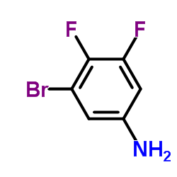 3-溴-4,5-二氟苯胺结构式