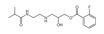 3-[2-(isopropylcarbonylamino)ethyl]amino-2-hydroxypropyl 2-fluorobenzoate结构式