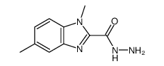 1,5-dimethylbenzimidazole-2-carbohydrazide结构式