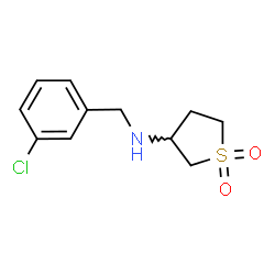 3-{[(3-chlorophenyl)methyl]amino}-1$l^{6}-thiolane-1,1-dione Structure