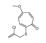 2-(2-chloroprop-2-enylsulfanyl)-5-methoxycyclohepta-2,4,6-trien-1-one Structure