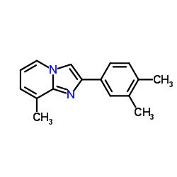 2-(3,4-DIMETHYL-PHENYL)-8-METHYL-IMIDAZO[1,2-A]PYRIDINE结构式