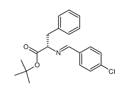 tert-butyl (S,E)-2-((4-chlorobenzylidene)amino)-3-phenylpropanoate Structure