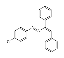 (4-chlorophenyl)-(1,2-diphenylethenyl)diazene结构式